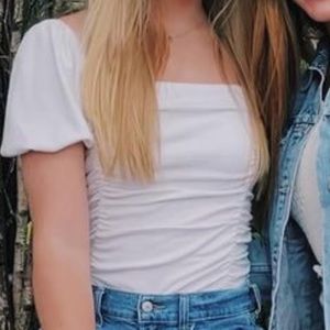 Forever 21 White top, Size M